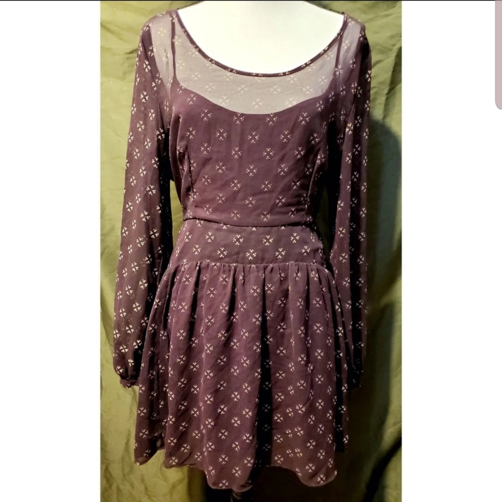 Free People Long Sleeve Dress LARGE